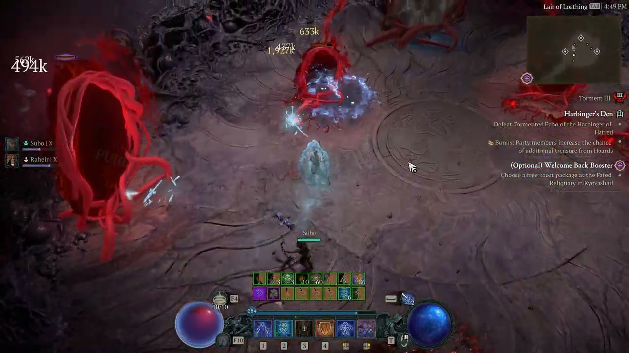 Diablo 4 Season 8 PTR Harbinger's Den