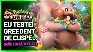 Eu Testei o Greedent Europeu... Pokemon Unite Greedent Gameplay