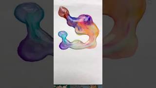 Satisfying water bubble art #shorts #youtube shorts #viral shorts #tranding shorts #draw #coloring