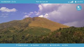 1er Aout 2026 - Timelapse webcam du Port de Lers | Ariège Pyrénées