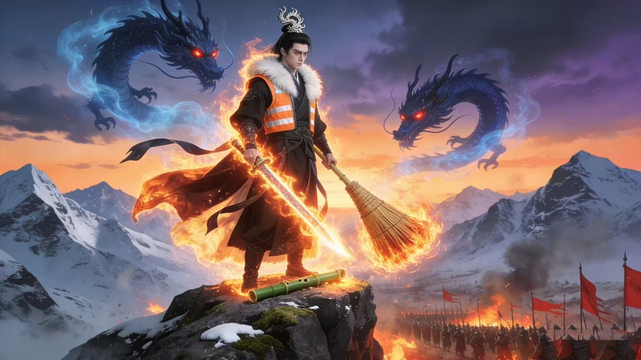 ड्रैगन किंग ने एक क्लीनर का भेष बनाया और एक ही झटके में बुरी ताकतों का सफाया कर दिया।