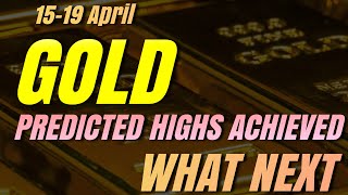 Gold Price Crash Alert Next Week 15-19 Apr|  GOLD Price PEAKED? GOLD's Record Rally Amidst WAR News