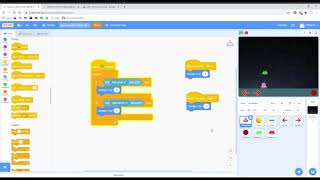 Scratch Space Invaders - with Keyboard and Touchscreen controls
