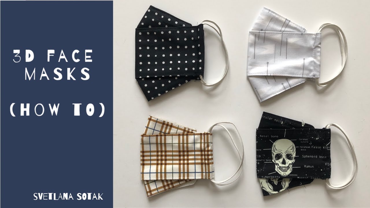 Как сшить простую, хорошо сидящую 3D-маску для лица.
