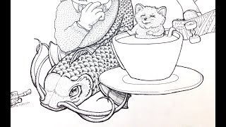 Rad30 Drawing A Japanese Koi