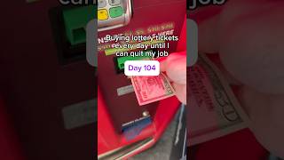 Day 104 of buying lottery tickets every day until I can quit my job #lottery #gambling #lotto