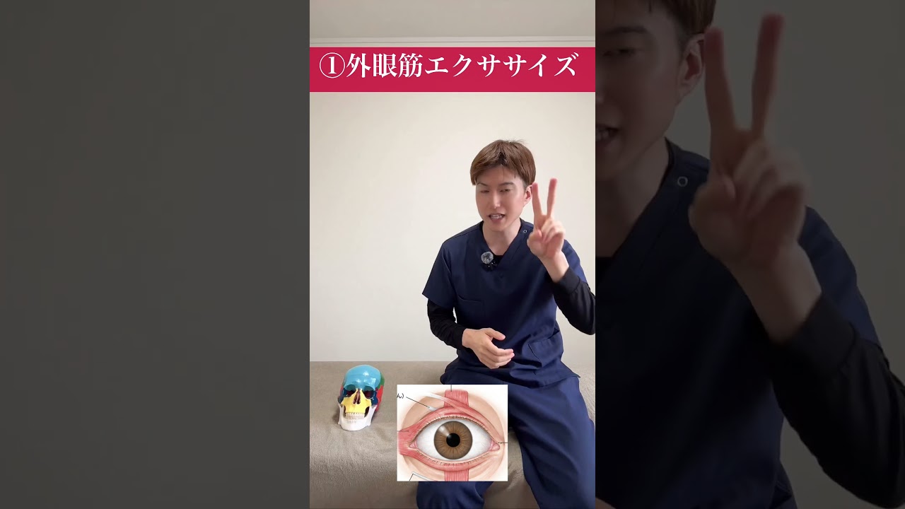 実は30秒目を動かすだけ…顔のたるみ消える