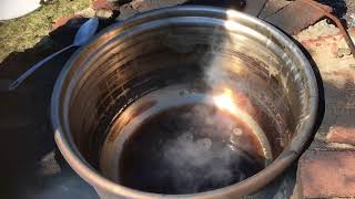 Celebrity boiling down maple syrup without BURNING it Wealth