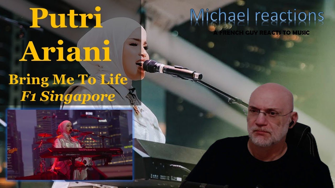 Putri Ariani Bring Me to Life (Evanescence cover) F1 Singapore  First Time Reaction ! Powerful !