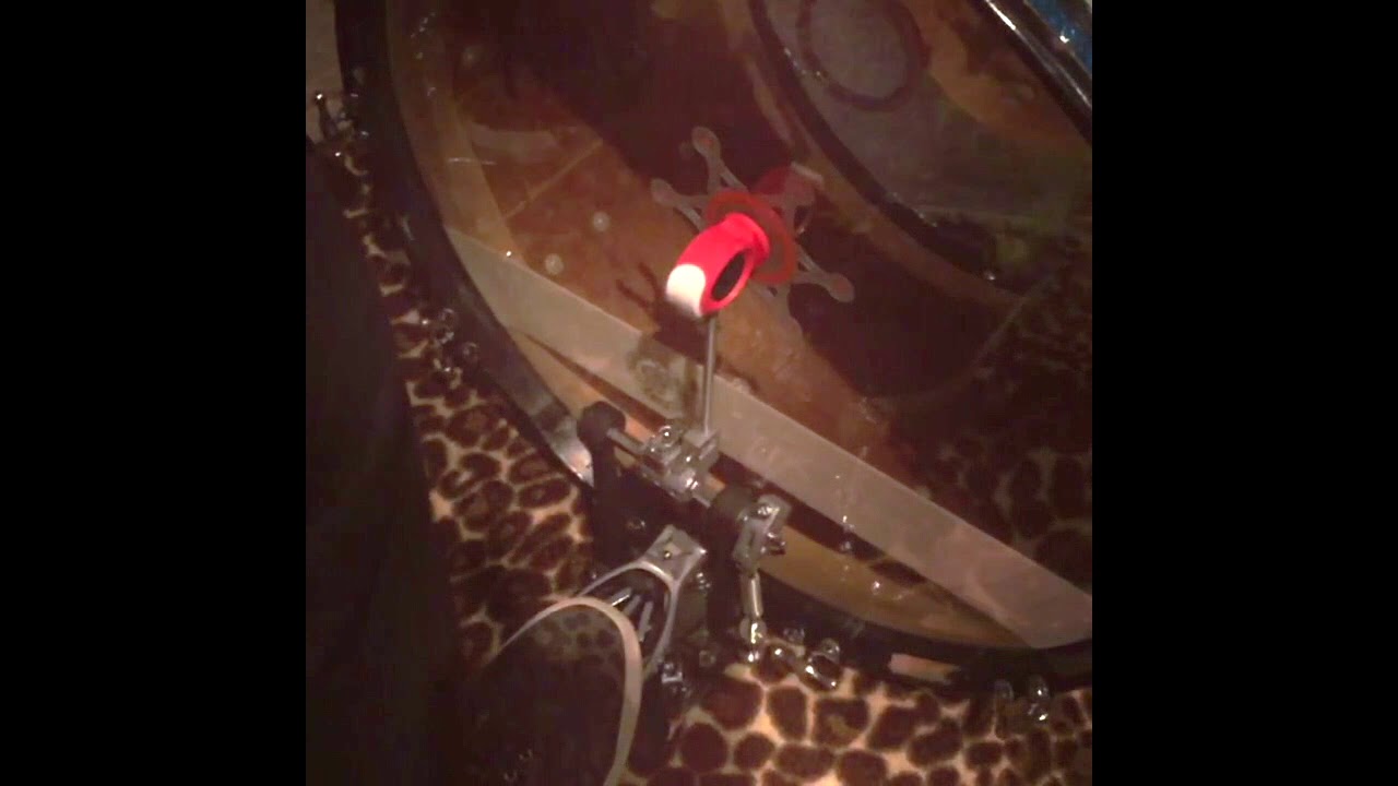 Foot Pedal Beater Hitting Bass Drum in Slow Motion YouTube