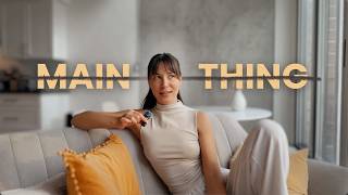 I stopped looking for my “Main Thing”