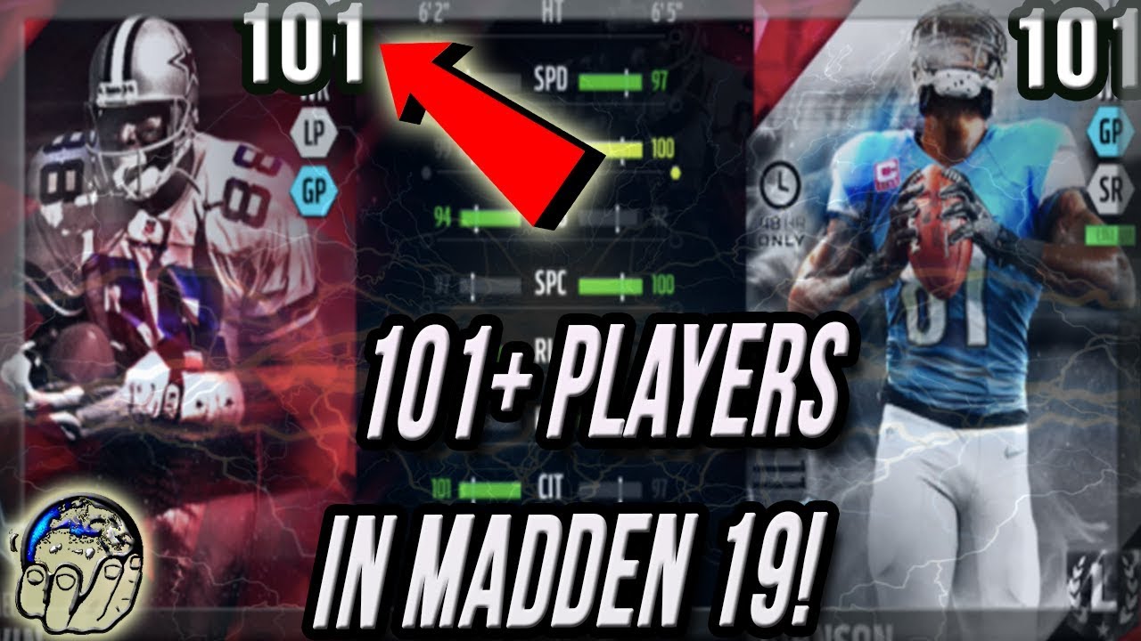101+ OVR PLAYERS COMING TO MADDEN 19 -- Similar To Madden Mobile