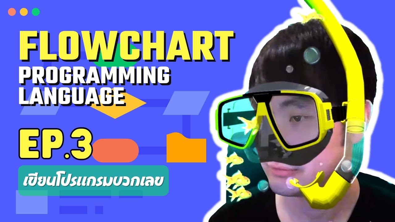 Flowchart Programming Language EP.3 - วิธีเขียน Flowchart แบบ Code Ex.2 สำหรับนักออกแบบโปรแกรม