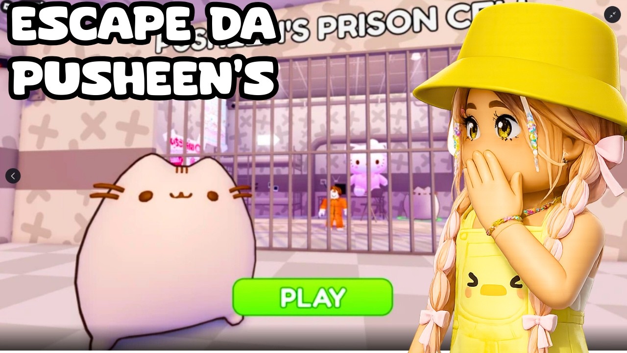 JOGUEI pela PRIMEIRA VEZ ESCAPE do PUSHEEN'S no ROBLOX