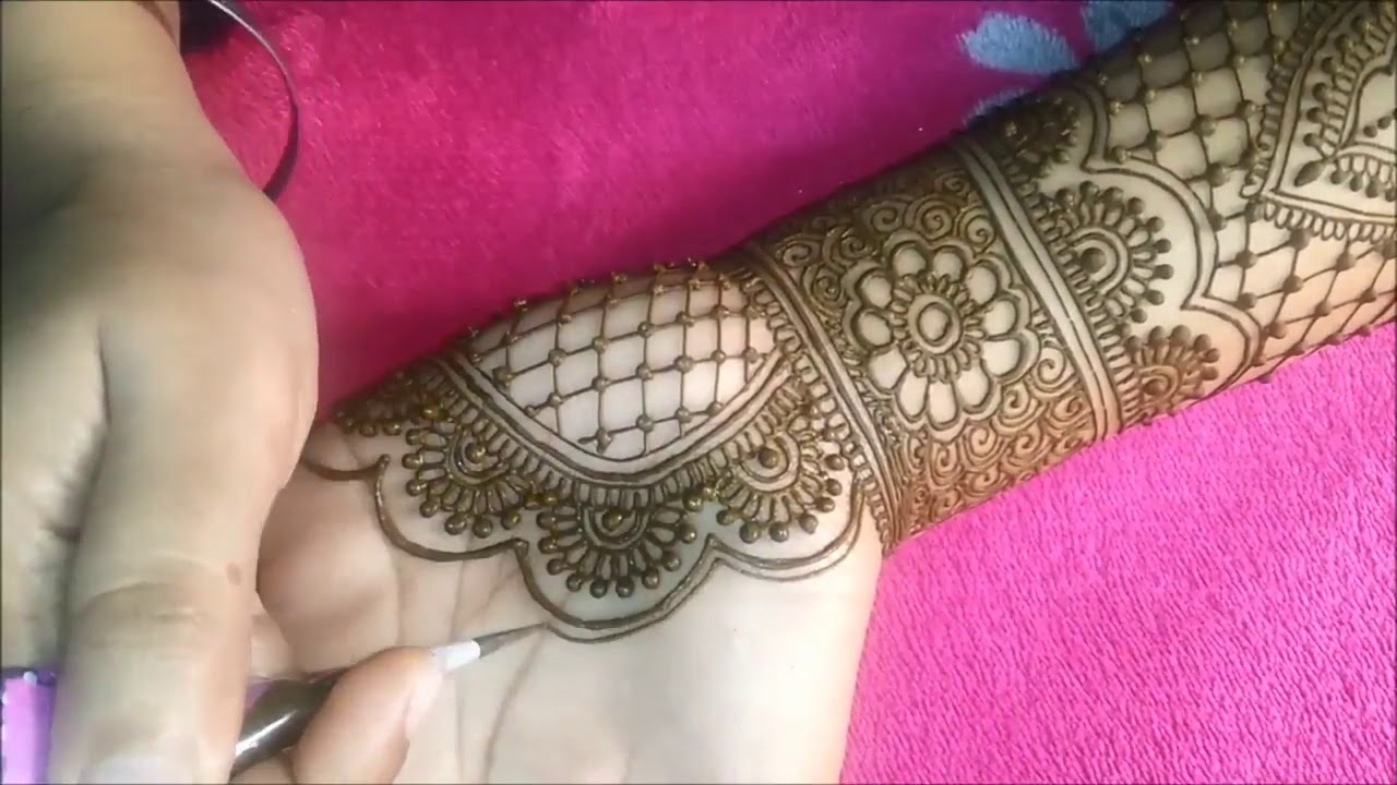 Full Hand Wedding Mehndi Design || Simple and Easy Bridal Mehndi ...