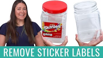 How To Remove Stickers and Reuse Containers