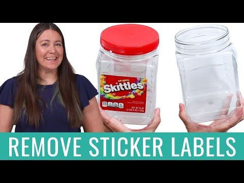 How To Remove Stickers and Reuse Containers