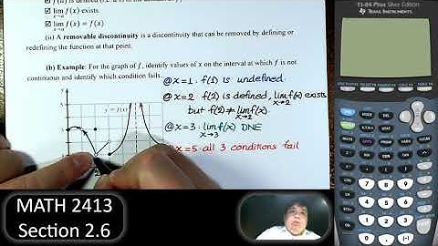 Calculus 1 - Section 2.6