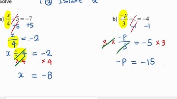 Math 8 Ch. 6.3.3 Modelling and Solving Two-Step Equations x/a+b=c