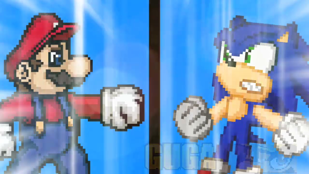 Mugen Mario Vs Archie Sonic (Sprite Animation)