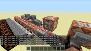 Minecraft | Sequential Counter Using Command Blocks