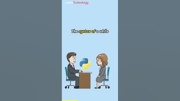 Syntax of while loop in Python | Python interview question | #pythontutorial #python #interview