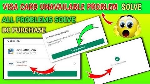 BC PURCHASE CARD PROBLEM SOLVE🤭 | VISA CARD UNAVAILABLE🥵 | PAYMENT UNSUCCESSFUL PROBLEM FIX😱