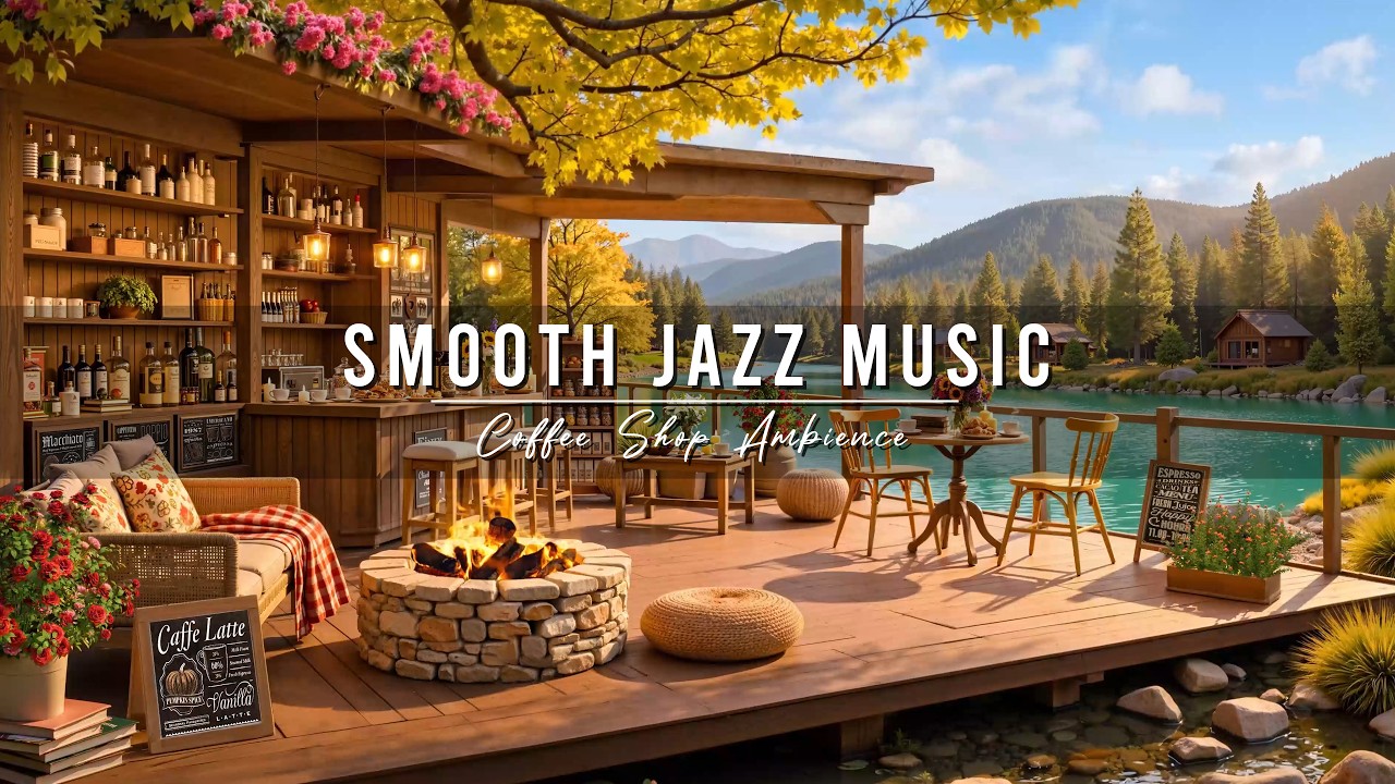 Relaxing Jazz Instrumental Music ☕ Cozy Coffee Shop Ambience & Smooth Jazz Music for Studying, W