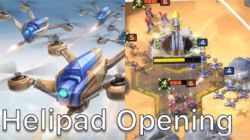 Command and Conquer: Rivals DRONE SWARMS AND HELIPAD OPENING GDI STRATEGY