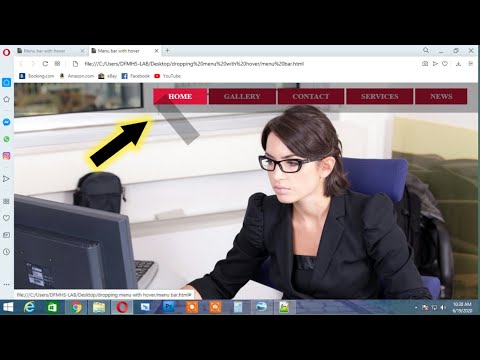 Beautiful Menu Bar with Dropping Hover effects | Css Navigation bar | SA Educational Academy