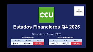CCU Financial Statements Q4 2025