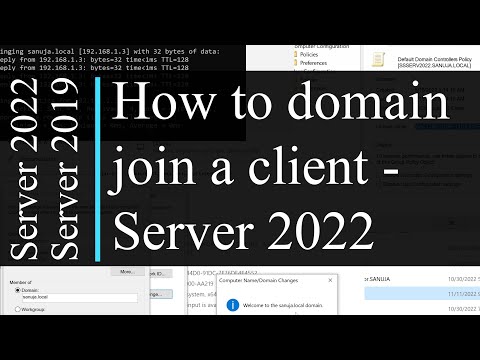 How to domain join Windows 10 client to Windows Server 2022 - Active Directory (AD)