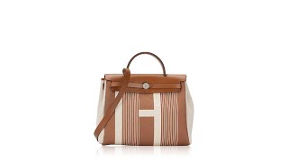 Hermes Herbag Zip 31 Vibration Natural Fauve Ecru Beige – Mightychic