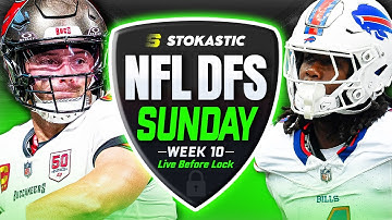 NFL DFS Live Before Lock | Week 10 NFL DFS Picks for DraftKings & FanDuel