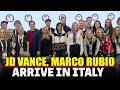 LIVE: U.S Vice President JD Vance, Usha Vance and Marco Rubio arrive in Milan for Winter Olympics