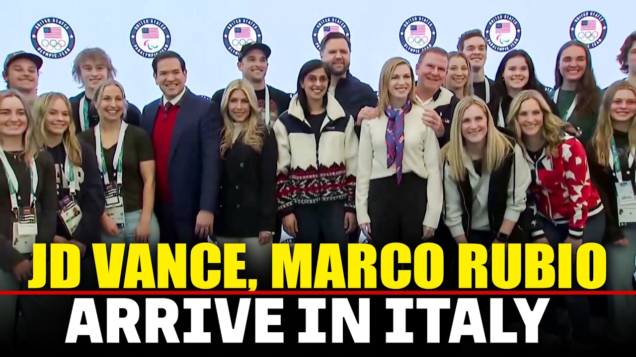 LIVE: U.S Vice President JD Vance, Usha Vance and Marco Rubio arrive in Milan for Winter Olympics