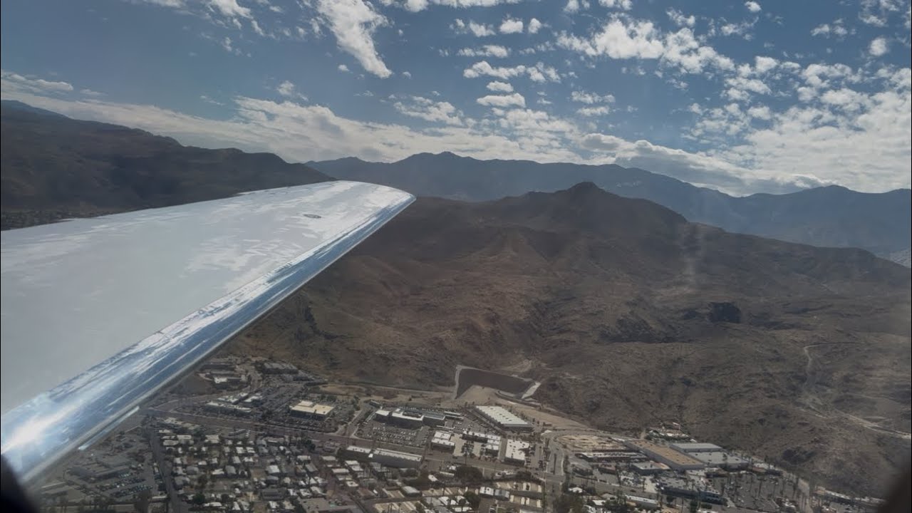 Cessna Citation Sovereign Approach & Landing Palm Springs Intl. (KPSP)