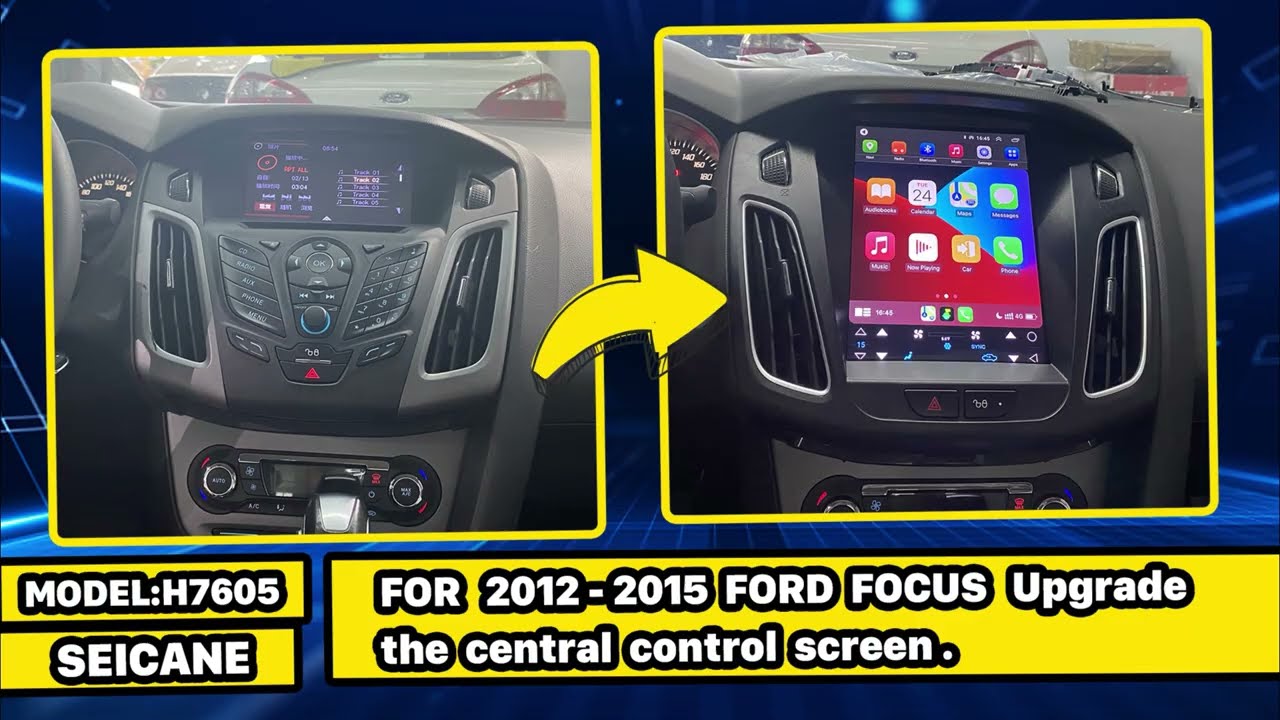 Tesla Touchscreen Stereo for 2012 2013 2014 2015 Ford Focus with Carplay