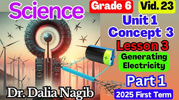 ساينس سادسة ابتدائي ترم اول 𝟐𝟎𝟐𝟓  𝐒𝐜𝐢𝐞𝐧𝐜𝐞 𝐆𝐫𝐚𝐝𝐞 𝟔 𝐂𝐨𝐧𝐜𝐞𝐩𝐭 𝟑  𝐋𝐞𝐬𝐬𝐨𝐧 𝟑 𝐆𝐞𝐧𝐞𝐫𝐚𝐭𝐢𝐧𝐠 E𝐥𝐞𝐜𝐭𝐫𝐢𝐜𝐢𝐭𝐲  𝐏𝐚𝐫𝐭 𝟏