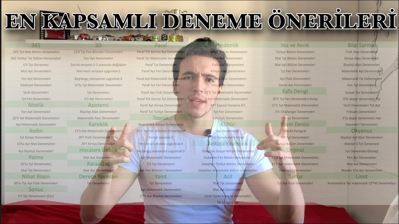 Tam 28 Kaynagin Merceginde Deneme Onerileri Gecen Sene Cozmus Oldugum Denemeler Yks Youtube