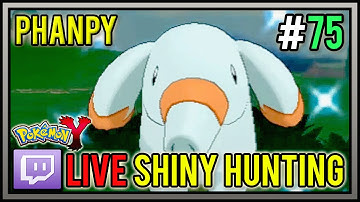 [LIVE] Shiny Phanpy at 375 Friend Safari Encounters | Live Shiny Pokemon #75 | Pokemon X and Y