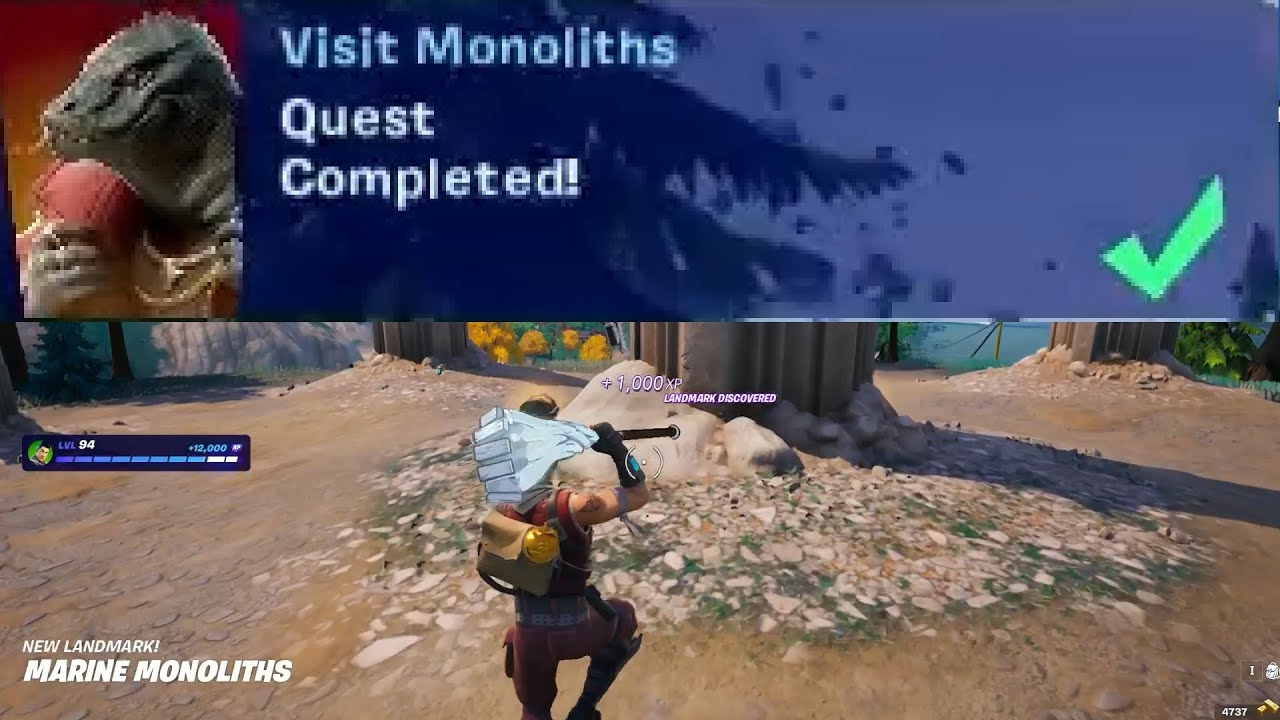 Visit Monoliths Fortnite