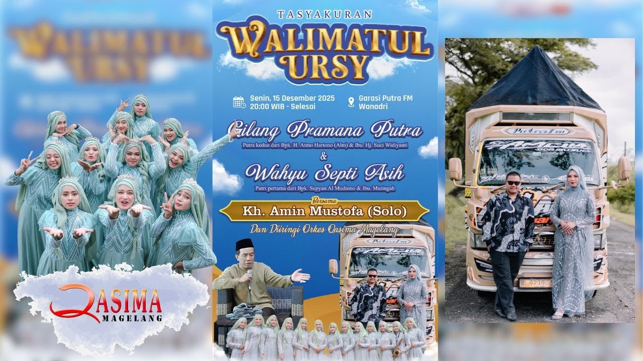TASYAKURAN WALIMATUL URSY GILANG & SEPTI BERSAMA KH AMIN MUSTOFA & QASIMA MAGELANG