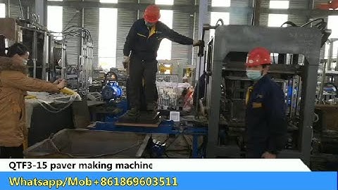 QTF3-15 paver making machine
