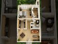 3D Floor Plan for One Bedroom Apartment | Modern House Design #roomplan