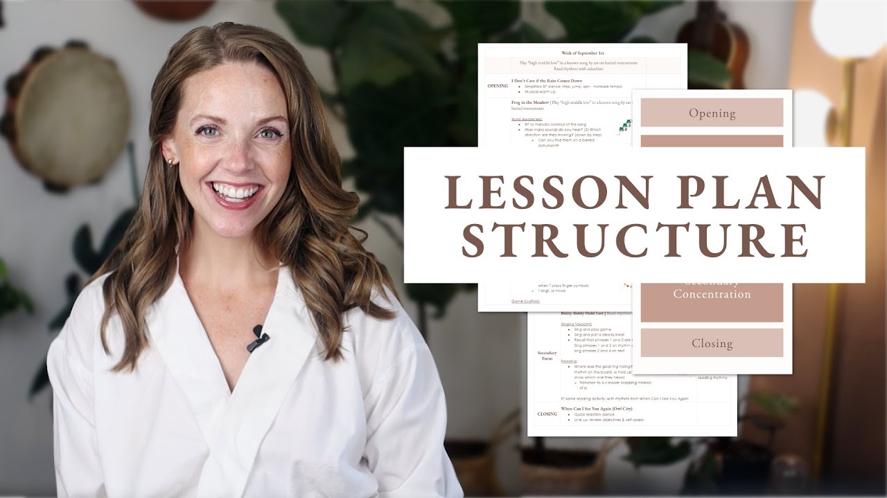 Elementary Music Lesson Plan Template (How to Structure Elementary Music Lessons)