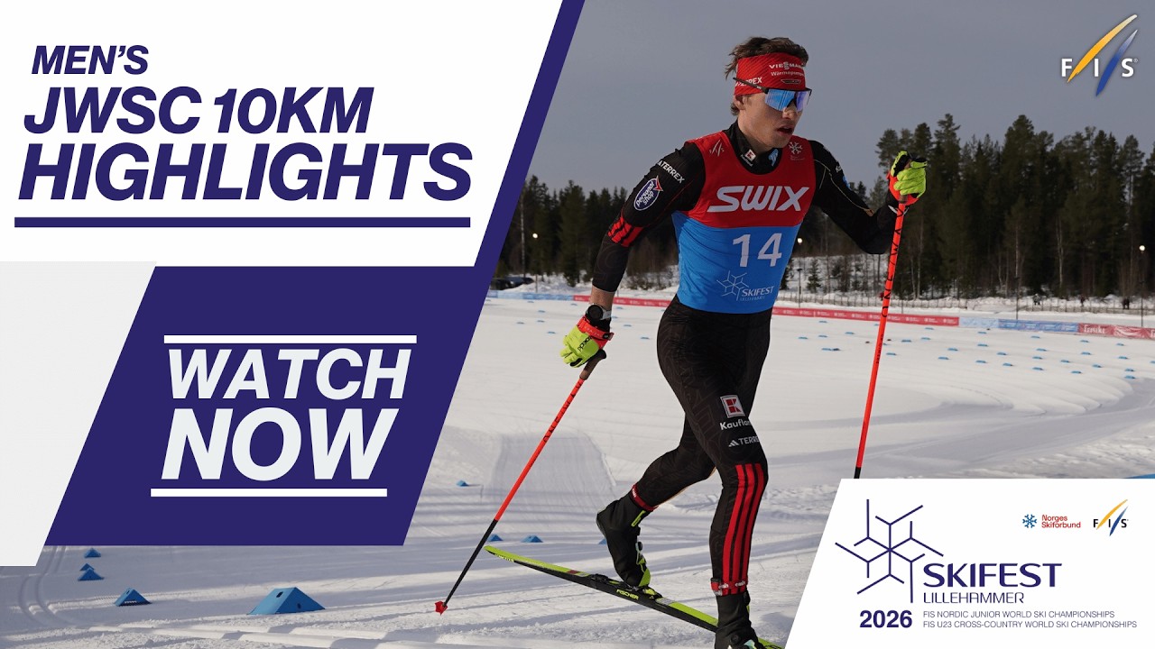JWSC Men's 10km Interval Start | Highlights | FIS Cross Country