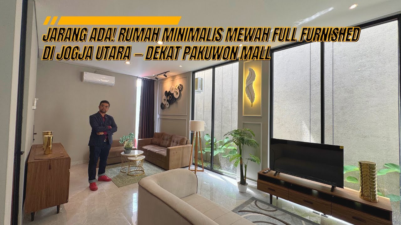 RUMAH MEWAH MINIMALIS BARU FULL FURNISH DI JOGJA UTARA DEKAT CONDONGCATUR DAN PAKUWON MALL