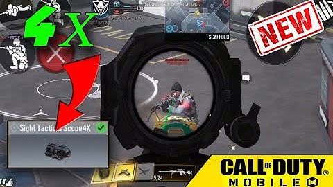 Using *NEW* 4X Scope On Sniper in Call of Duty Mobile