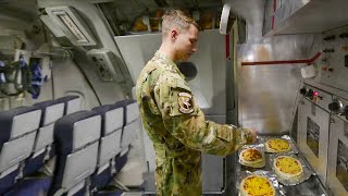 Cooking Pizzas Inside US Air Force Aircraft at Very High Altitude